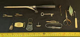 Assorted Vintage Metal Tools, Pins, Clips, and Sewing Items - thumbnail 1 of 4