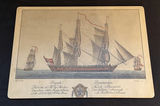 Set of Six Vintage Ship Illustration Placemats - thumbnail 6 of 9