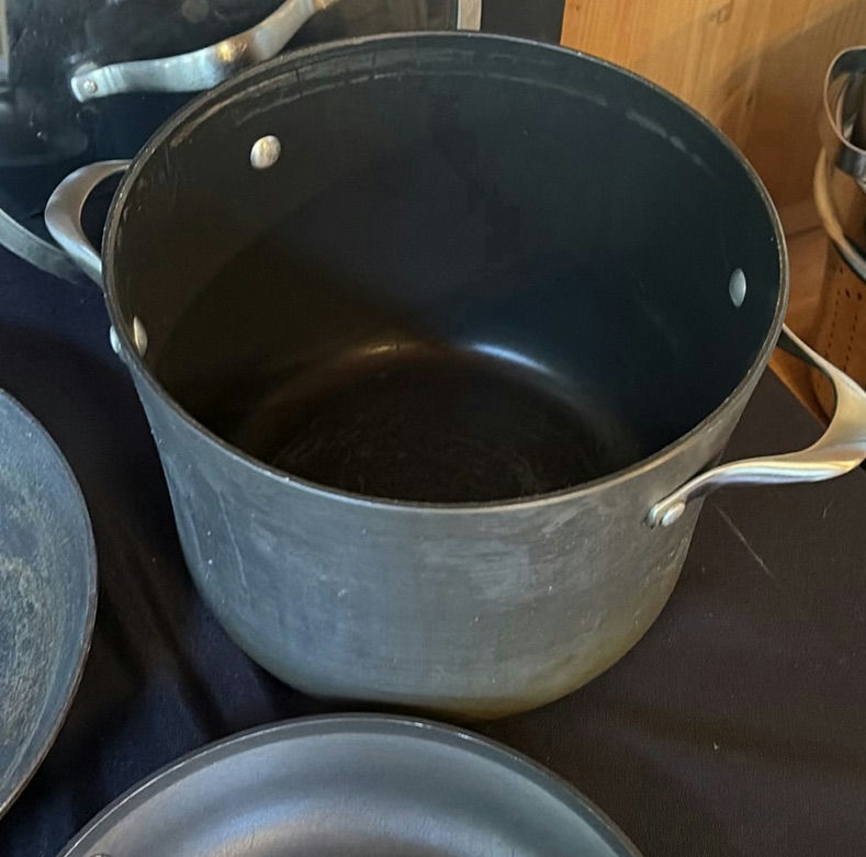 Calphalon cookware set with pots, pans, and glass lids - image 9 of 11