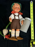 Vintage Baby Doll with Garden Accessories in Clear Cylinder - thumbnail 3 of 3