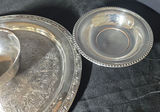 Silver-plated serving ware with glass dishes and hourglass timer - thumbnail 11 of 13