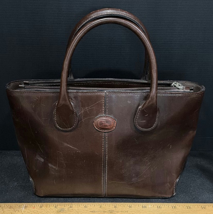 Brown Leather Italian Handbag - image 1 of 6