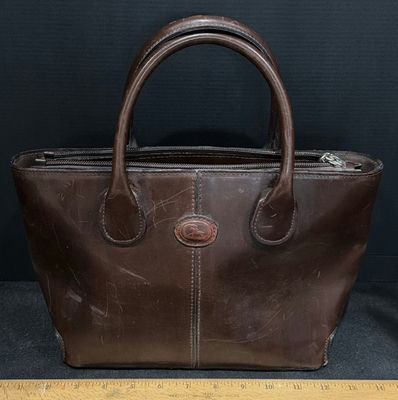 Brown Leather Italian Handbag - Image 1 of 6