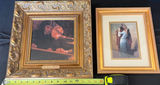 Two ornate gold-framed art prints - thumbnail 1 of 7