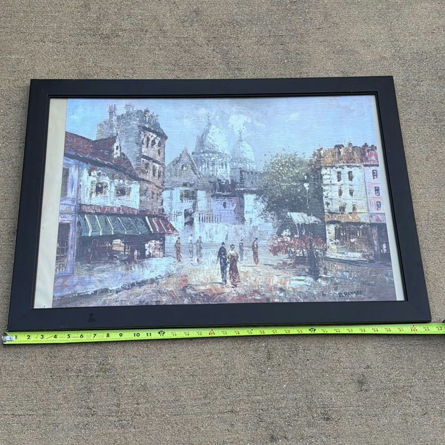 Framed City Street Scene Print - image 1 of 5