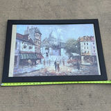 Framed City Street Scene Print - thumbnail 1 of 5