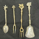 Assorted Ornate Metal Flatware Set - thumbnail 3 of 7