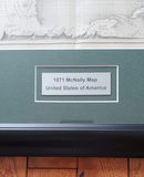 Framed 1871 McNally United States of America Map - thumbnail 2 of 3