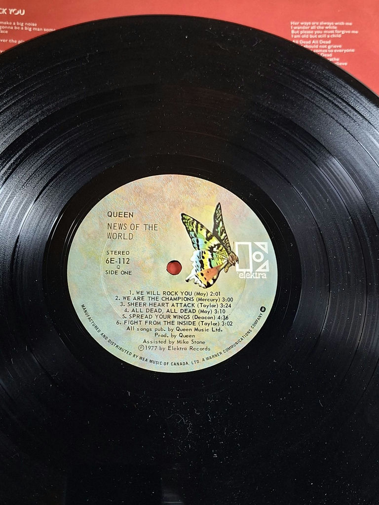 Queen News of the World Vinyl Record Album - image 5 of 9