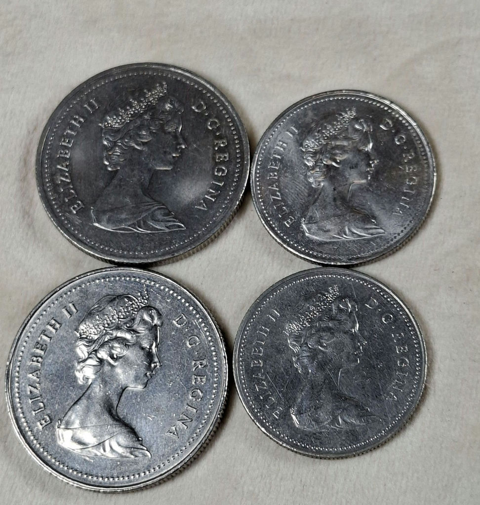 2 Canadian Dollar Coins And 2 Fifty Cent Pcs - image 5 of 7