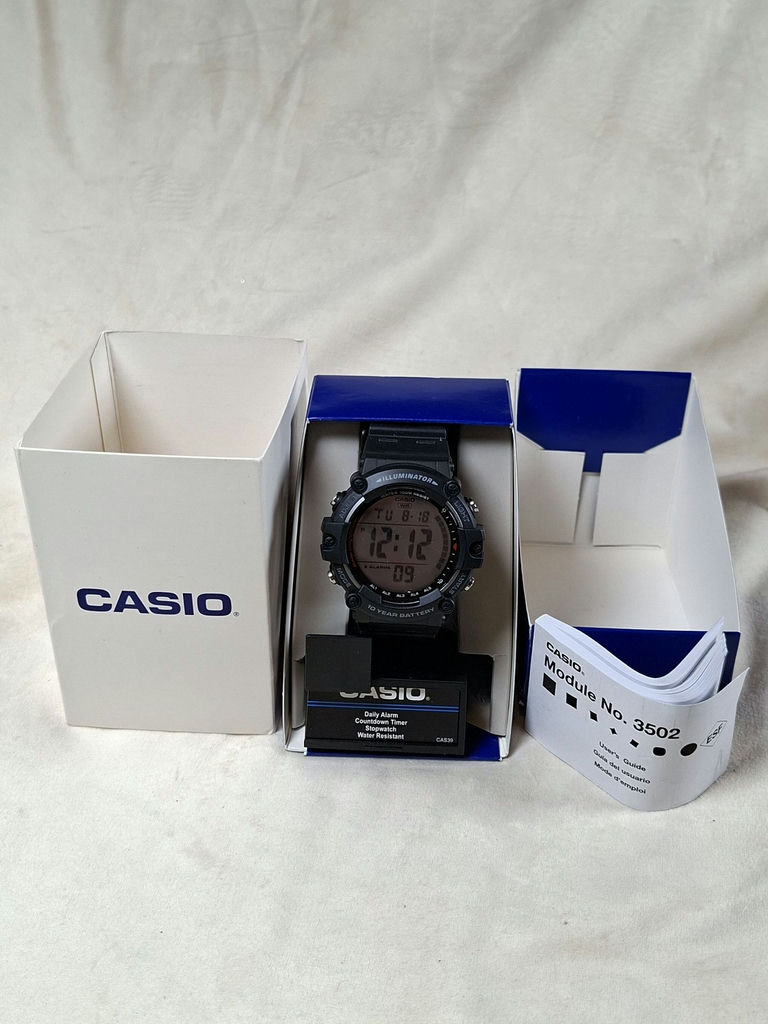 Casio AE-1500WH Digital Wristwatch with Box and Manual - image 1 of 10