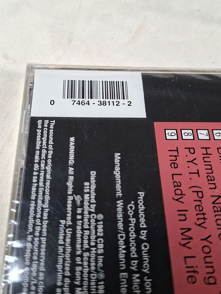 RARE Michael Jackson Thriller Compact Disc Album - image 4 of 5