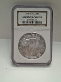2008 American Silver Eagle $1 Coin NGC Gem Uncirculated - thumbnail 1 of 4