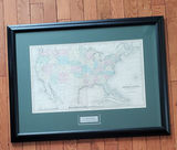 Framed 1871 McNally United States of America Map - thumbnail 1 of 3