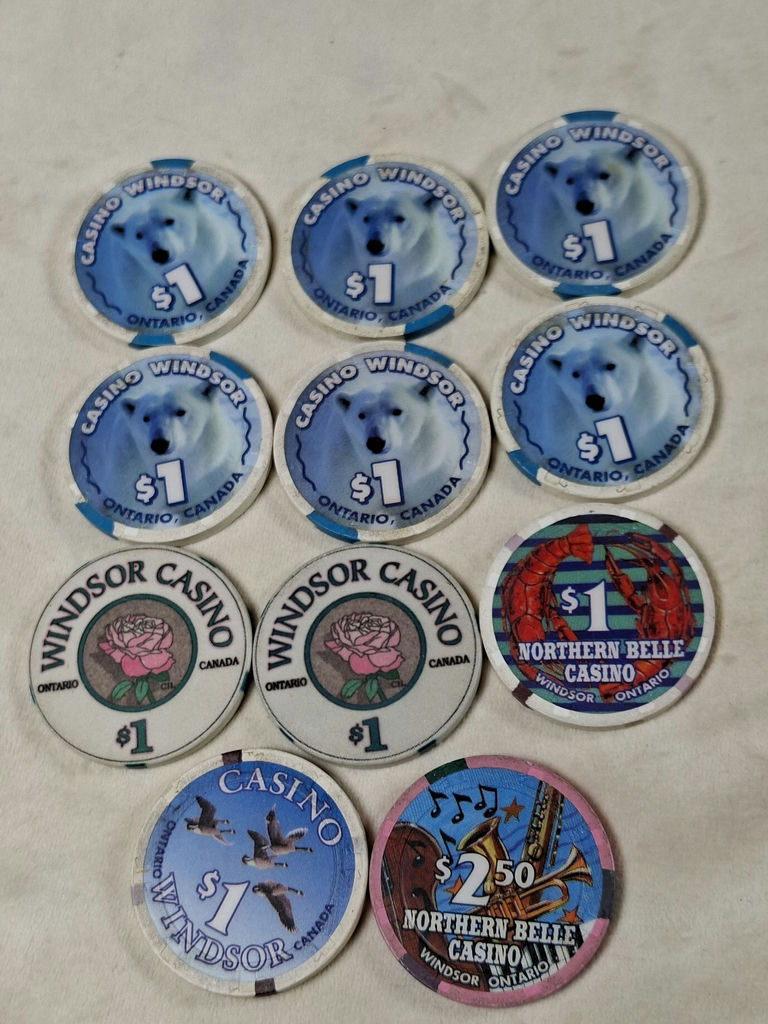 Casino Windsor and Northern Belle Casino Poker Chips - image 5 of 5