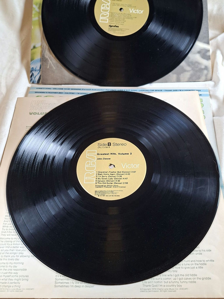 John Denver Greatest Hits Vinyl Records - image 3 of 8