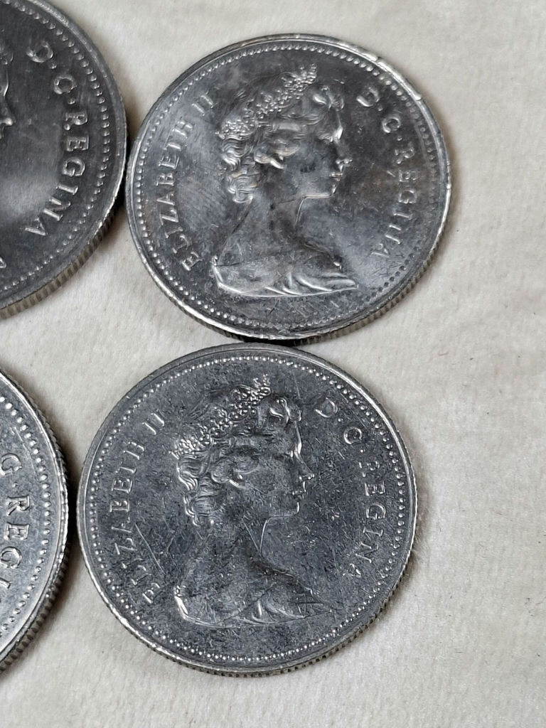 2 Canadian Dollar Coins And 2 Fifty Cent Pcs - image 6 of 7