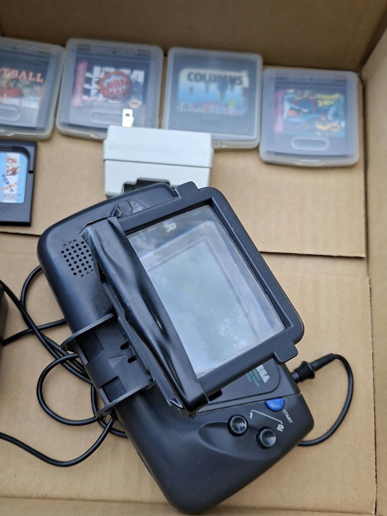 VINTAGE Sega Game Gear Handheld Console Bundle with Games and Accessories, UNTESTED - image 4 of 11