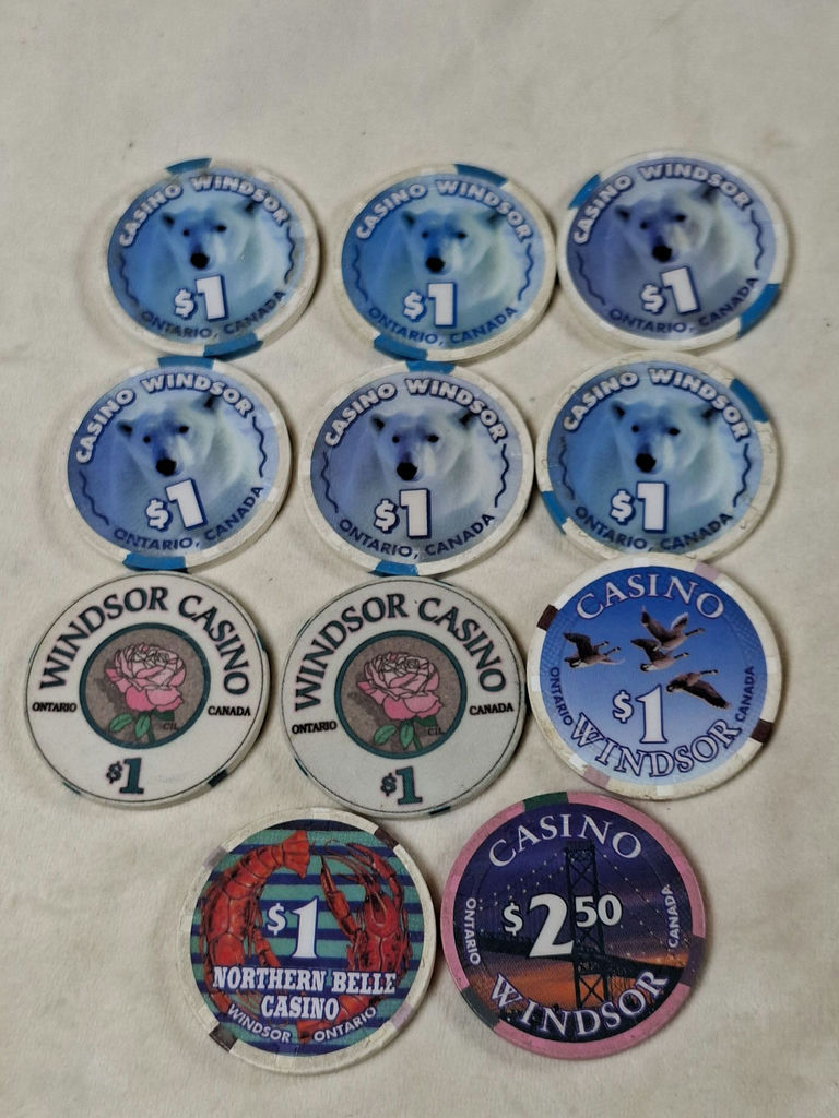 Casino Windsor and Northern Belle Casino Poker Chips - image 1 of 5