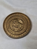 Commemorative Bronze Medallion FORD WINDSOR FOUNDRYMEN- Work Like Beavers For Quality - thumbnail 1 of 4
