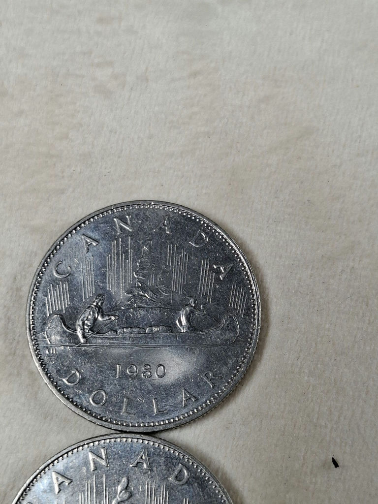2 Canadian Dollar Coins And 2 Fifty Cent Pcs - image 3 of 7
