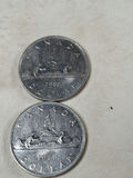 2 Canadian Dollar Coins And 2 Fifty Cent Pcs - thumbnail 2 of 7