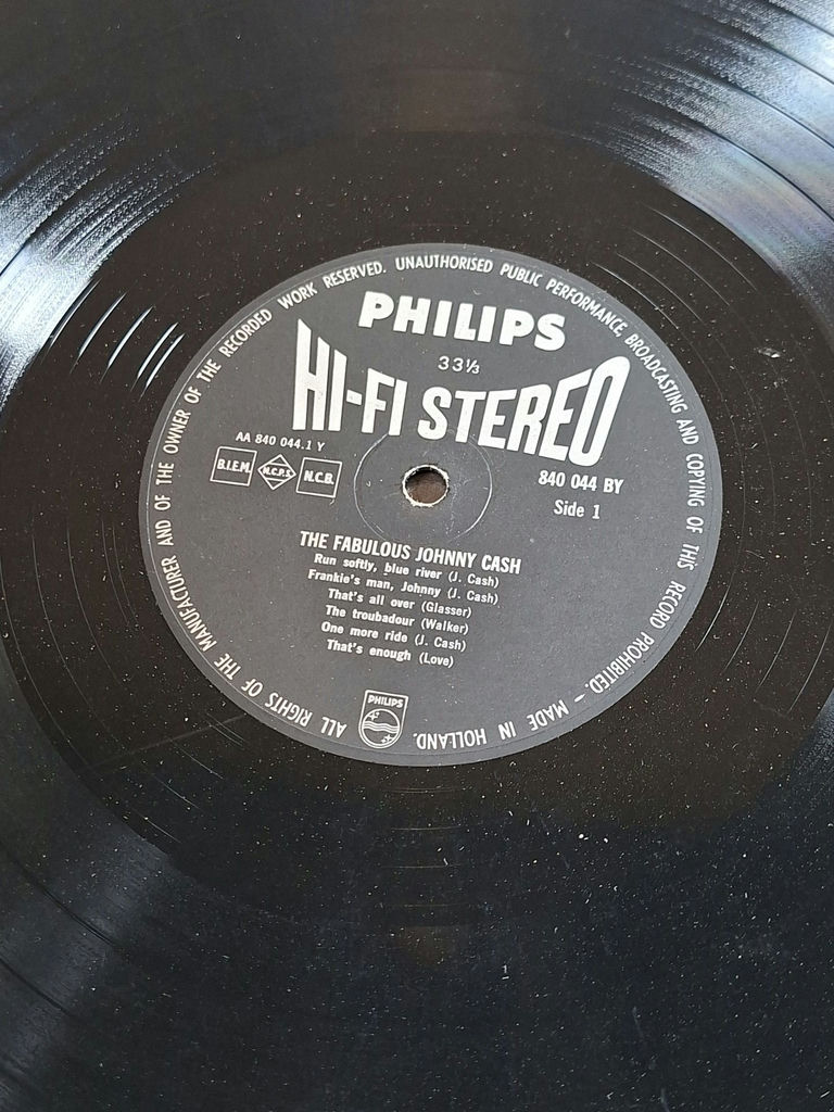 Philips Hi-Fi Stereo The Fabulous Johnny Cash Vinyl Record - image 3 of 5