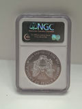 2008 American Silver Eagle $1 Coin NGC Gem Uncirculated - thumbnail 2 of 4
