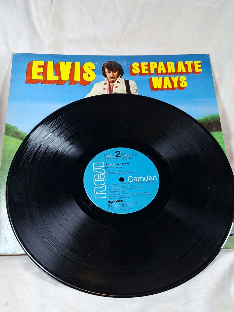 VINTAGE 1972 Elvis Presley Separate Ways RCA Camden Vinyl Record - image 5 of 7