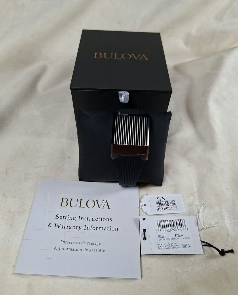 Bulova Archive Series Wristwatch with Box and Papers, Stainless Steel - image 1 of 11