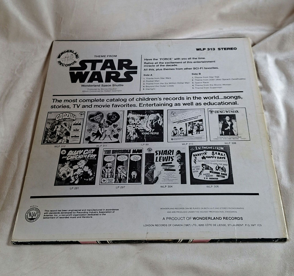 Wonderland Records Theme From Star Wars Vinyl Record Album - image 4 of 4