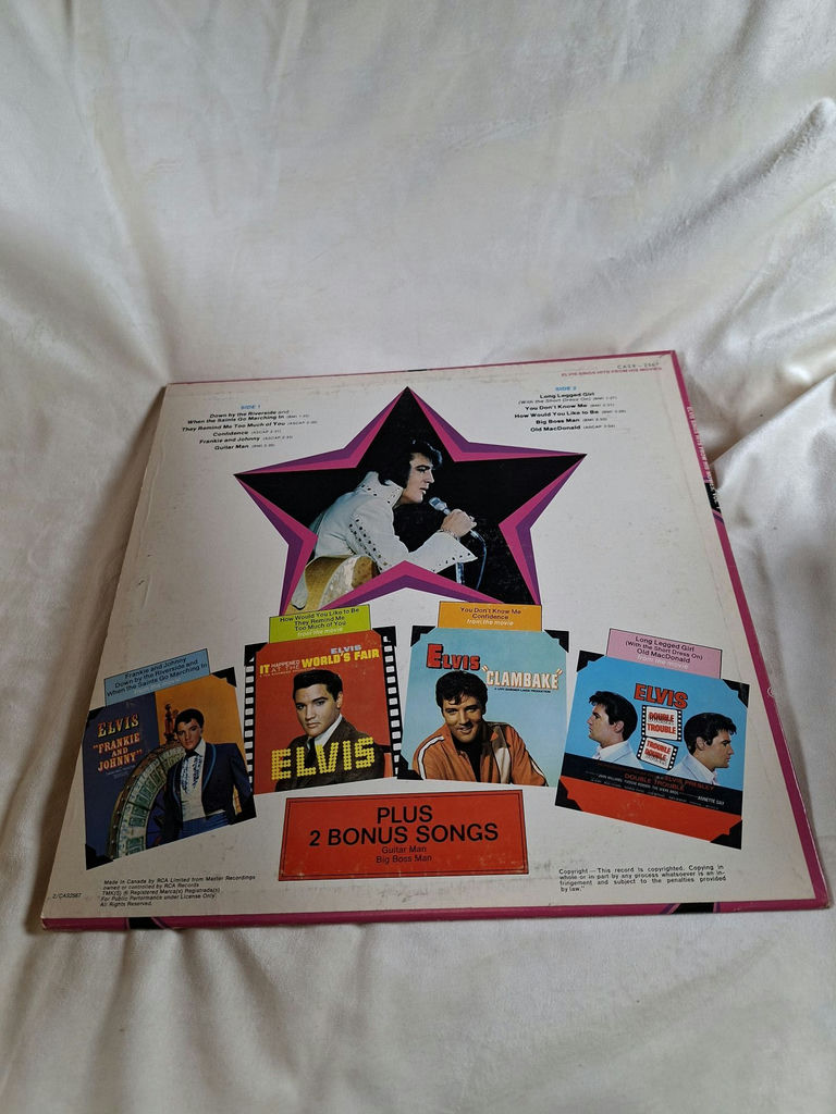 Elvis Sings Hits From His Movies Volume 1 RCA Camden Vinyl Record - image 5 of 5