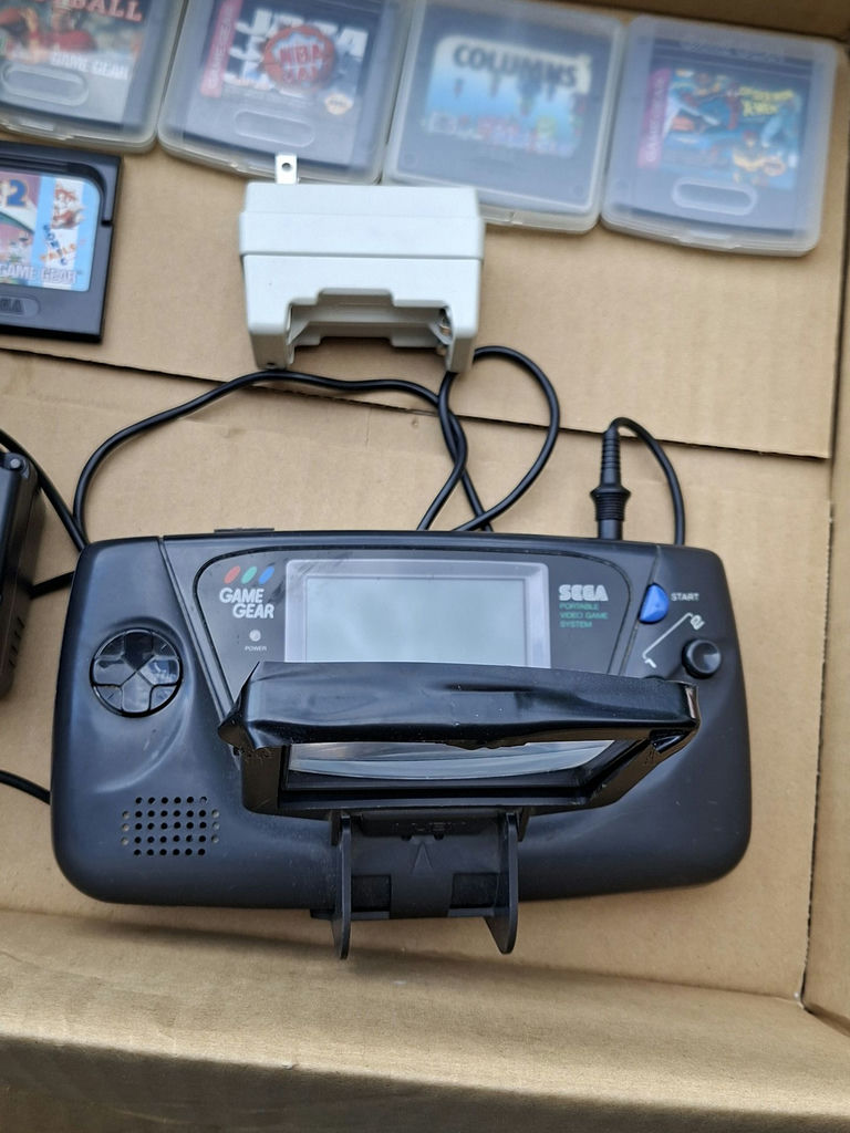 VINTAGE Sega Game Gear Handheld Console Bundle with Games and Accessories, UNTESTED - image 3 of 11