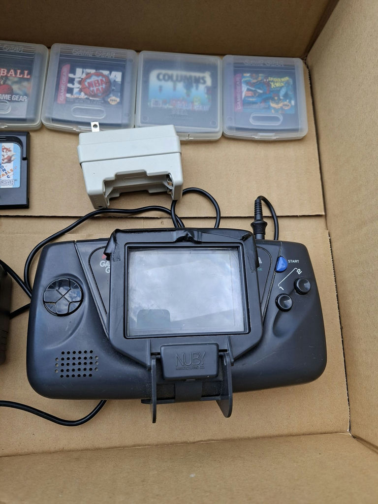 VINTAGE Sega Game Gear Handheld Console Bundle with Games and Accessories, UNTESTED - image 2 of 11