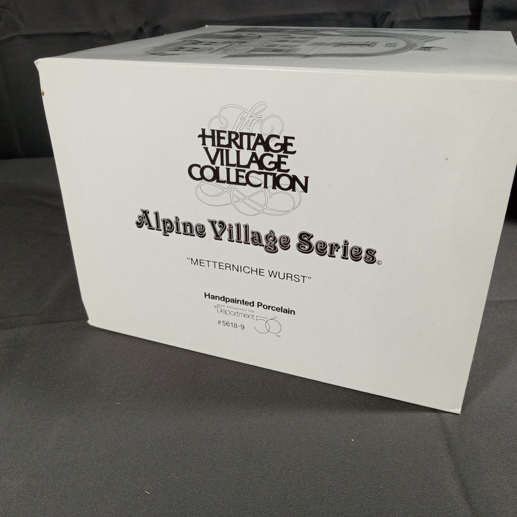  Dept. 56 Alpine Village Series - Kukuck Uhren + Metterniche Wurst - image 7 of 9