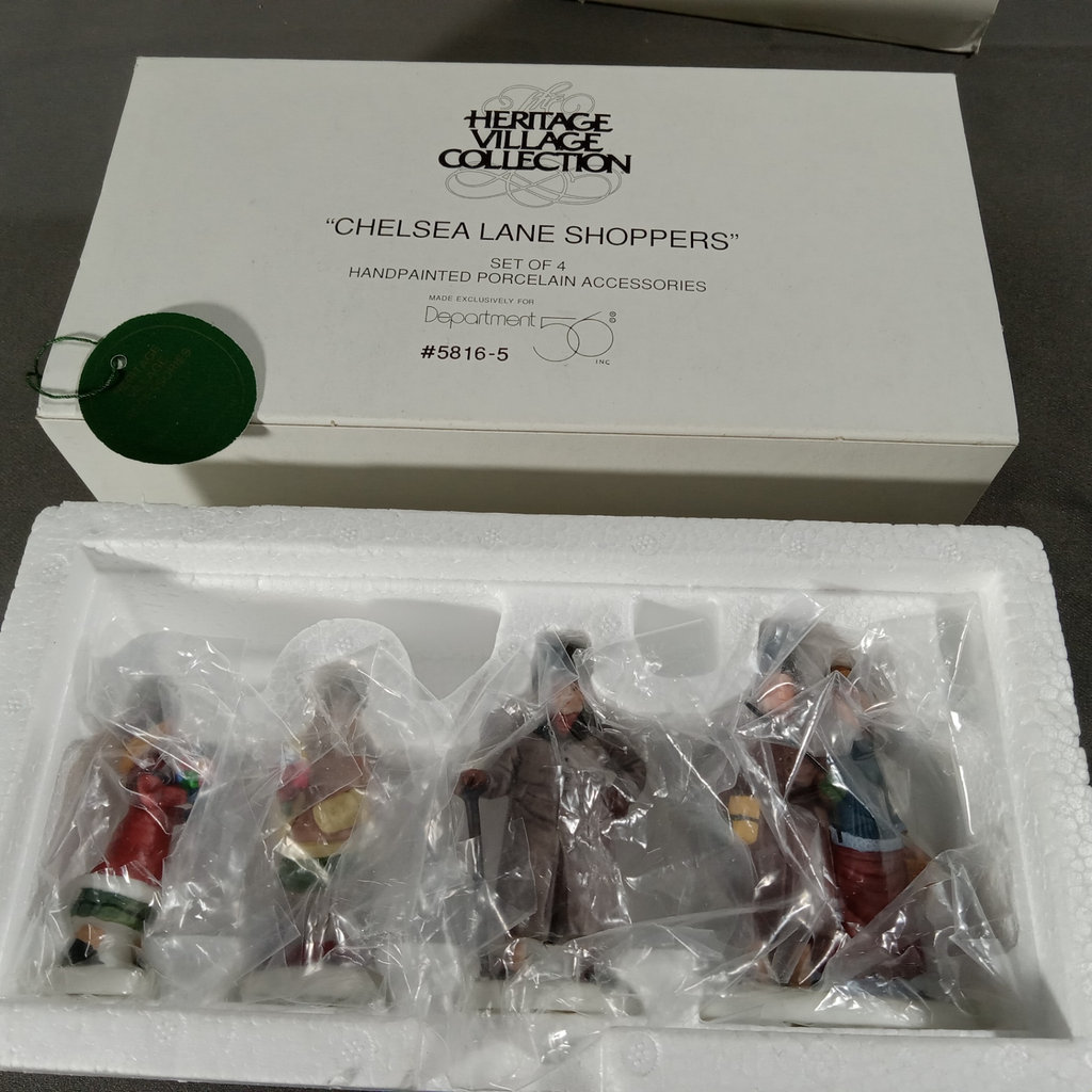  Dept. 56 Alpine Village Series - Chelsea Lane Shoppers, Milch-Kase + Apotek - image 2 of 12
