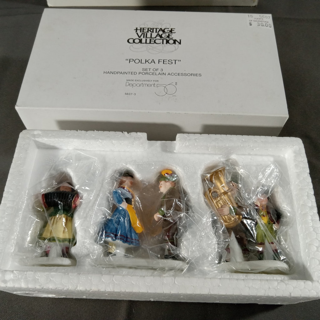  Dept. 56 Alpine Village Series - Polka Fest + Besson Bierkeller - image 2 of 7
