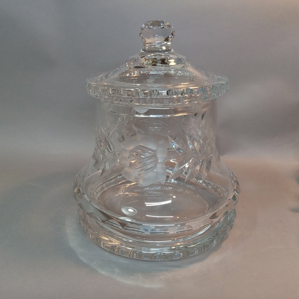 German Crystal Punchbowl & Glasses - image 7 of 12