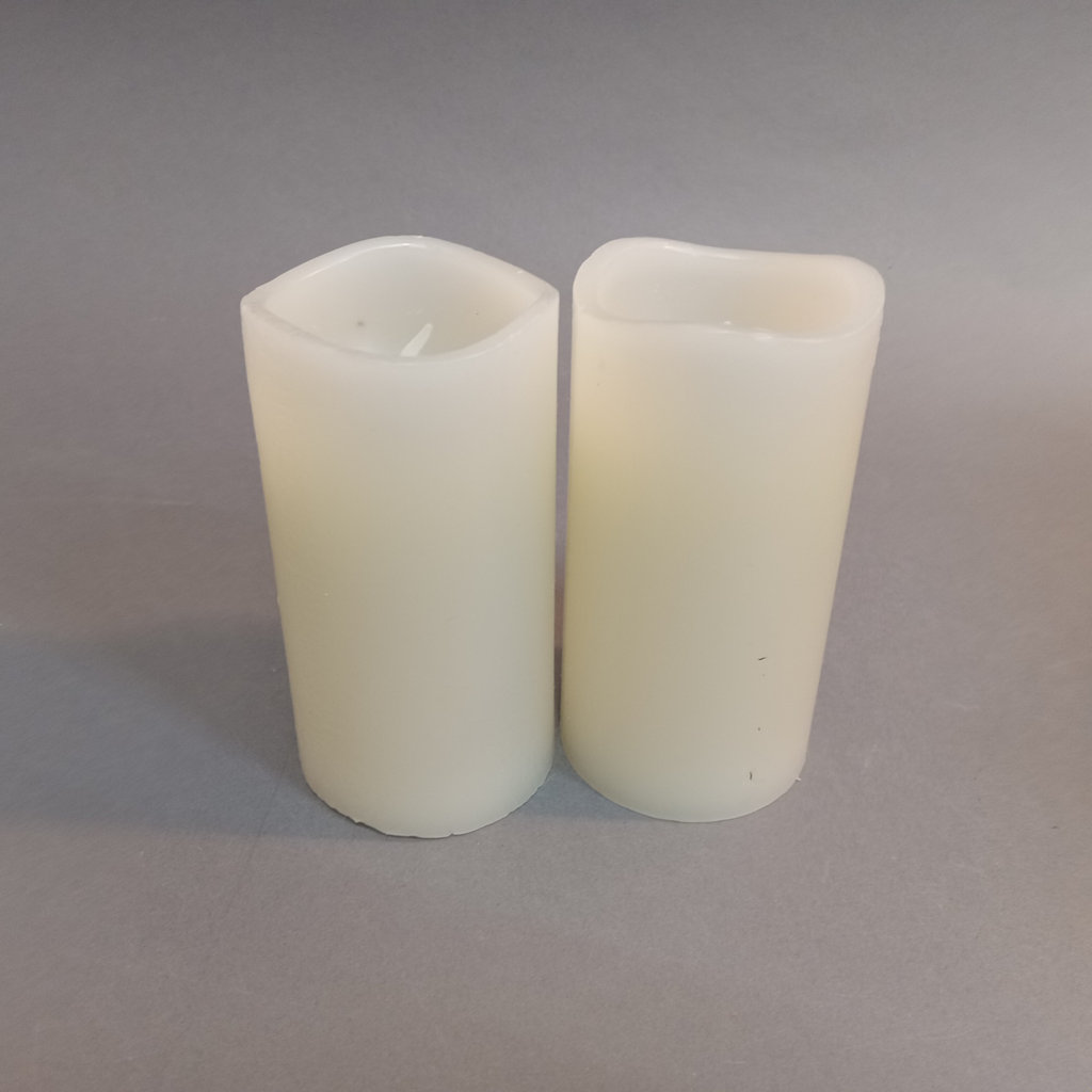 Large Pewter Charger & Battery-Operated Candles - image 4 of 12