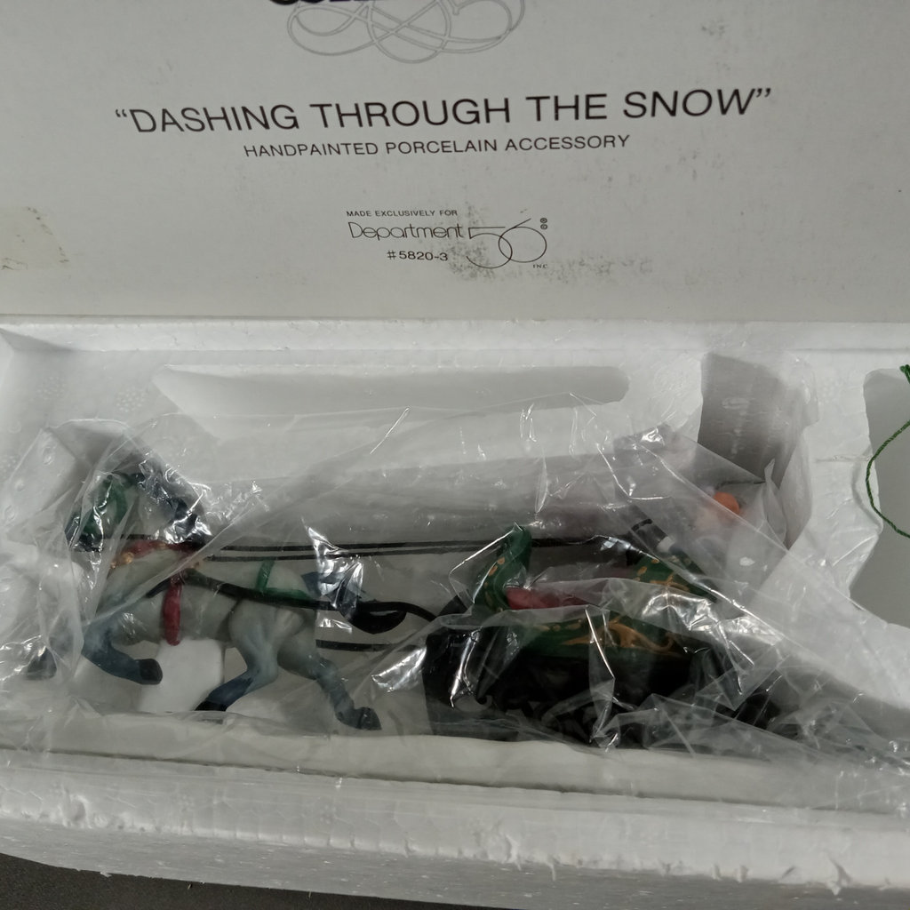  Dept. 56 Alpine Village Series - Dashing Through the Snow + Stoder Grist Mill - image 3 of 7