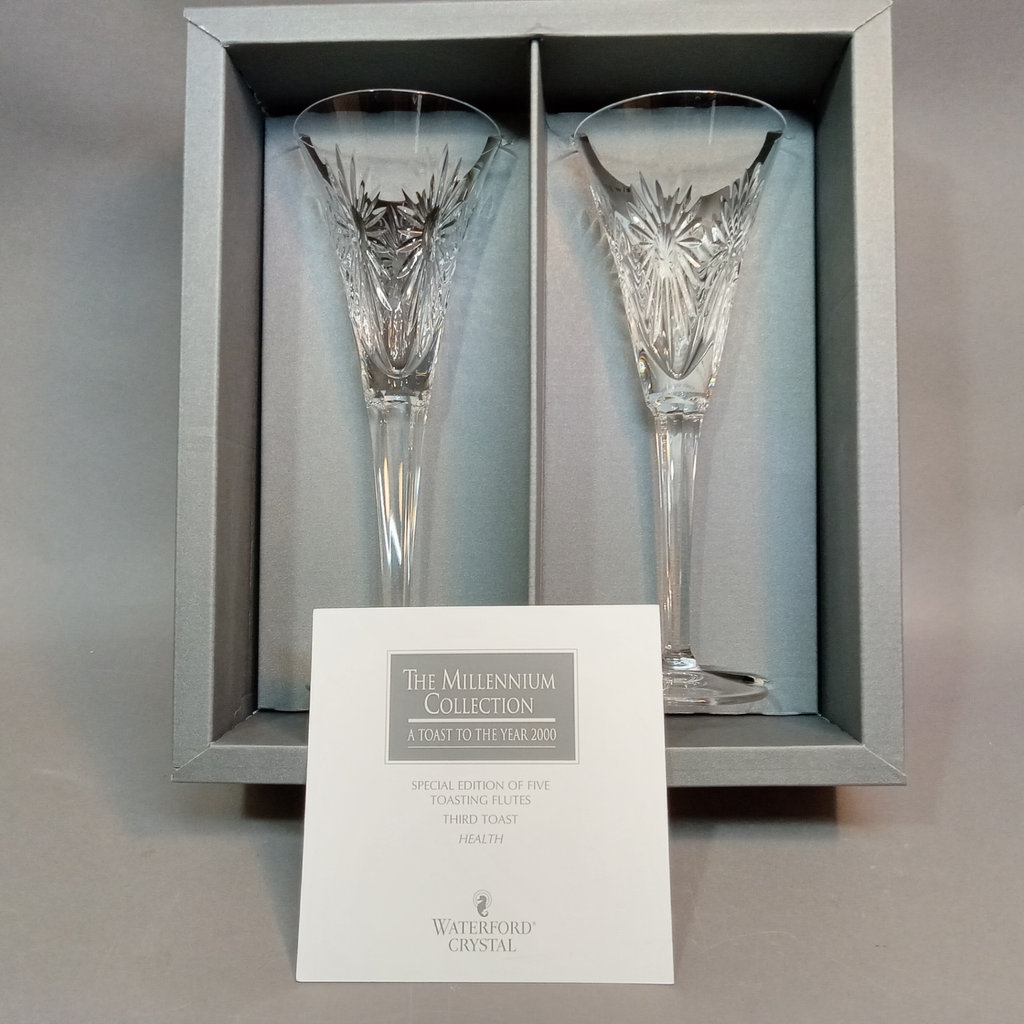 Waterford Millenium Toasting Flutes - Health - image 3 of 7