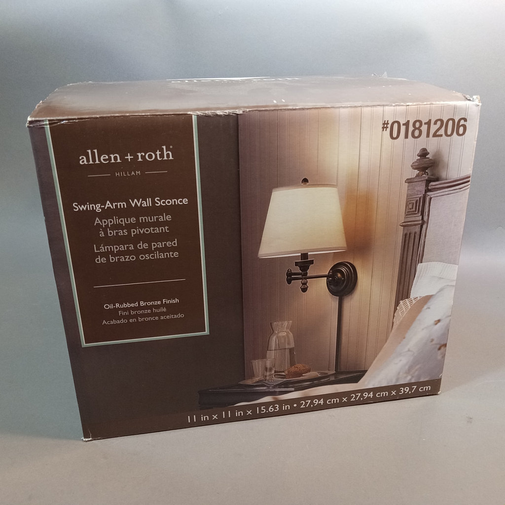 allen + roth Swing Arm Wall Sconce - image 1 of 4