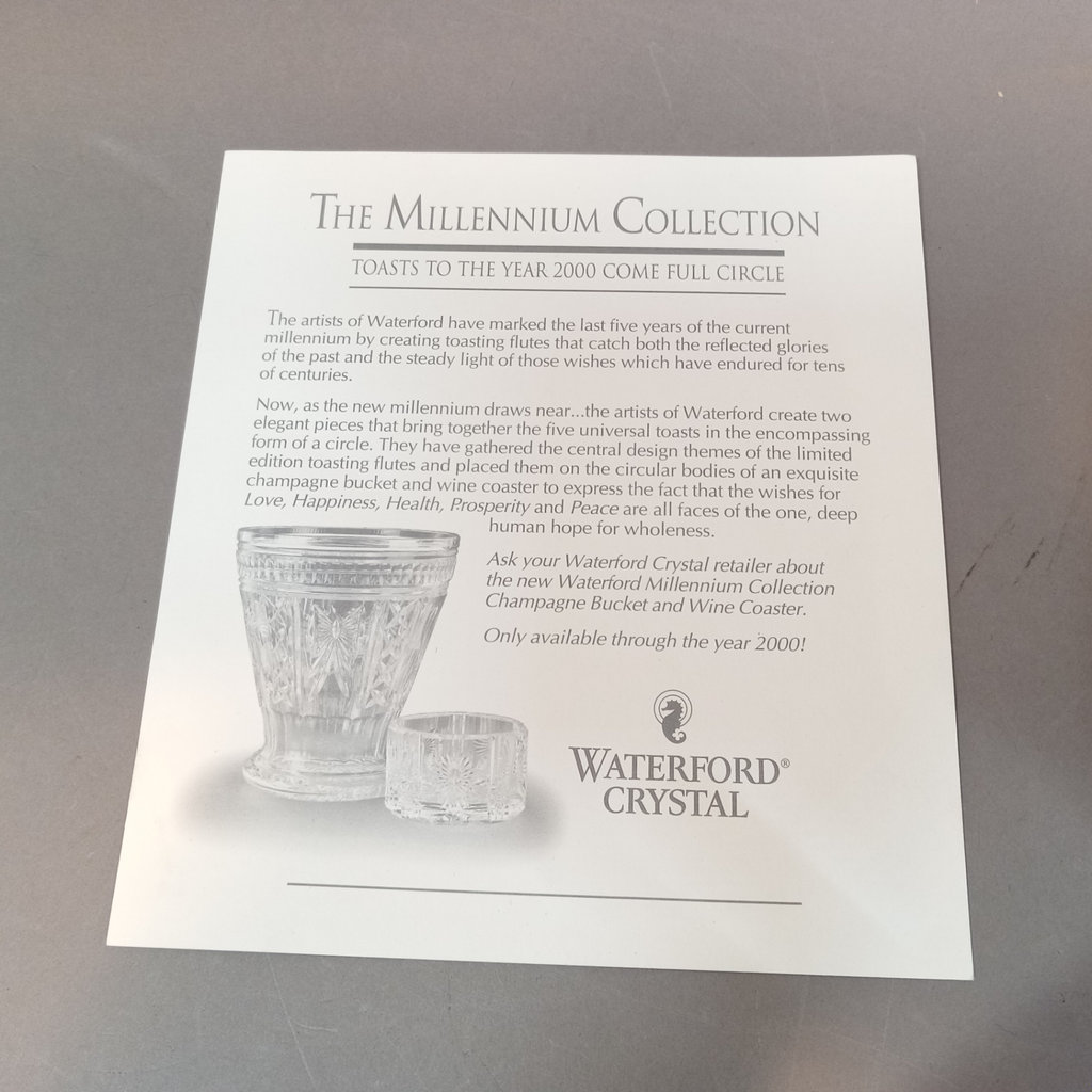 Waterford Millenium Collection Wine Coaster - image 2 of 10