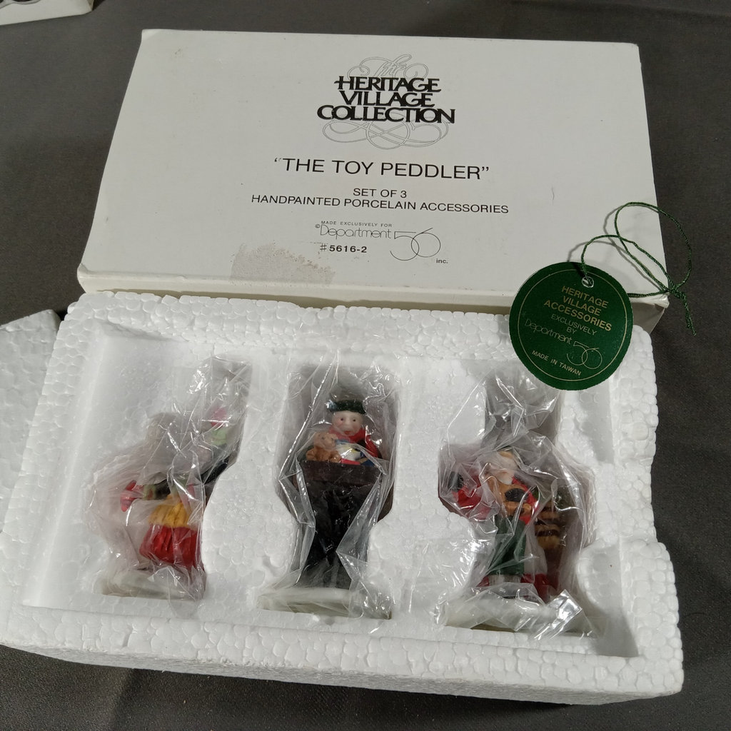  Dept. 56 Alpine Village Series - Toy Peddler, Christmas Carol Morning, + Gasthof Eisl - image 2 of 7