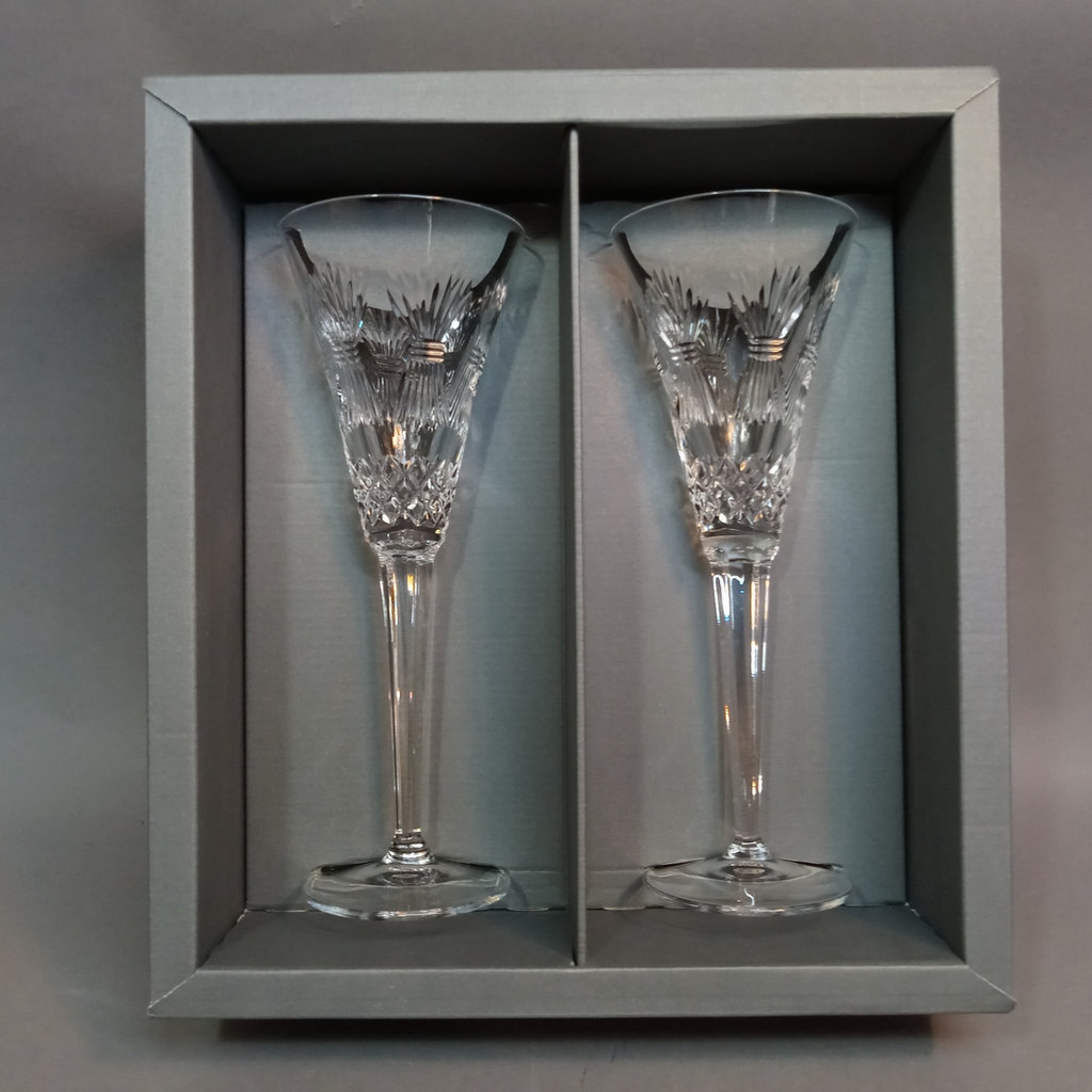 Waterford Millenium Toasting Flutes - Prosperity - image 1 of 8