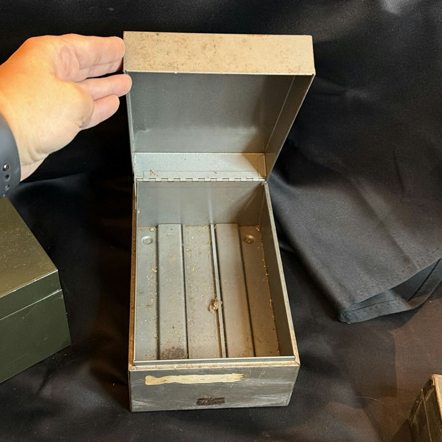 Three Vintage Metal Storage Boxes - image 10 of 20