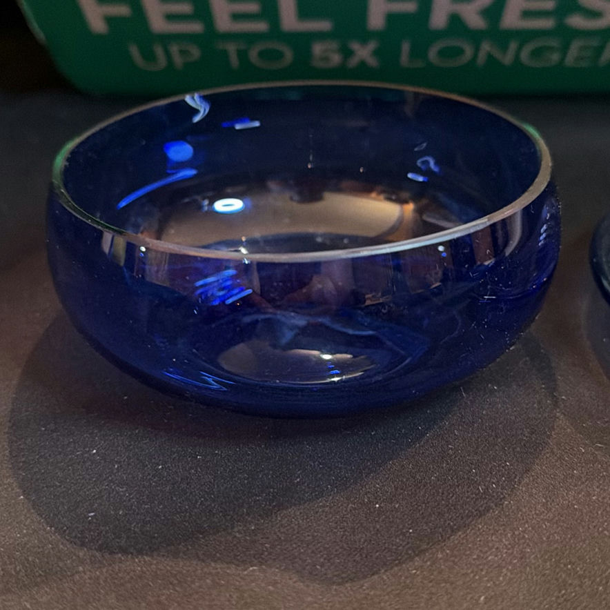 Lot of Vintage Blue Glass Dishes - image 2 of 10
