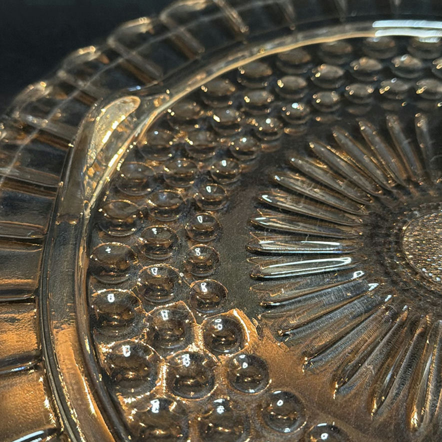 Two Vintage Clear Pressed Glass Serving Plates Appear to Be Federal Glass - image 4 of 12