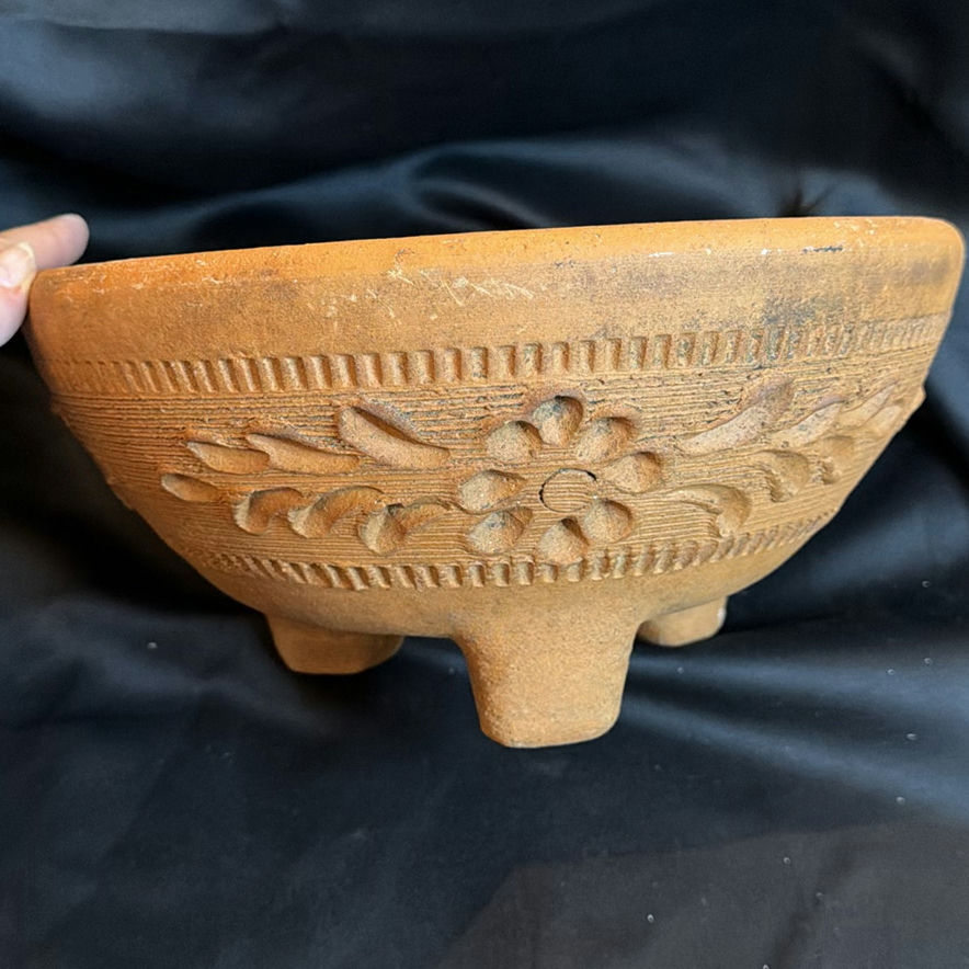 Terracotta Footed Planter Bowl - image 3 of 5