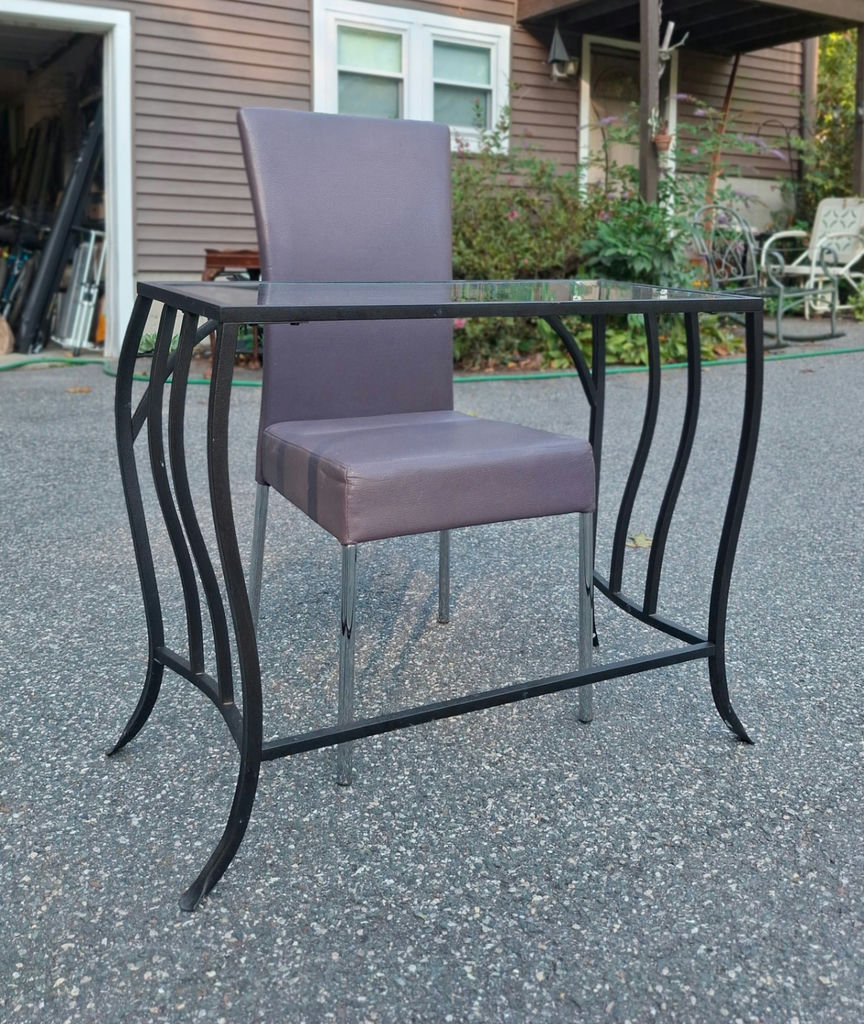 Glass Top Table and Chair - image 3 of 6